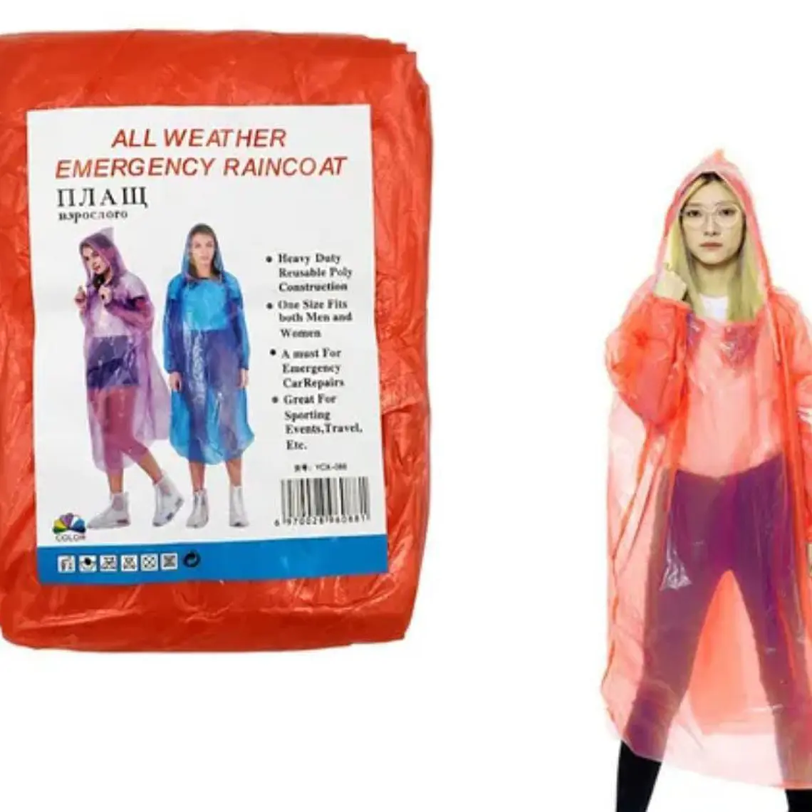 IMPERMEABLE COLOR  ROJO PARA ADULTO MOD# 112 1