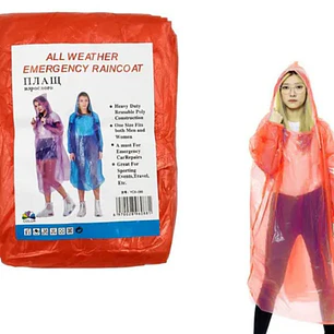 IMPERMEABLE COLOR  ROJO PARA ADULTO MOD# 112