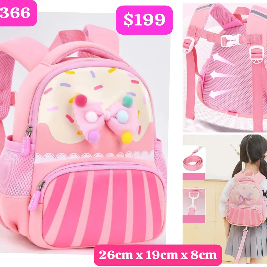 MOCHILITAS ORIGINALES GOLDEN KIDS/VARIOS MODELOS 27