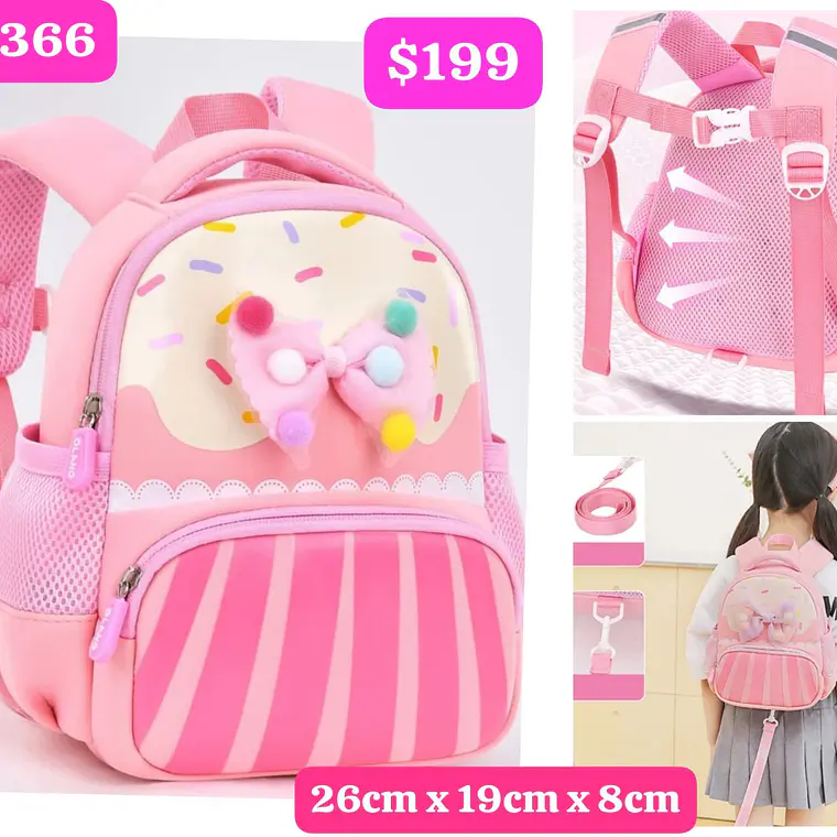 MOCHILITAS ORIGINALES GOLDEN KIDS/VARIOS MODELOS 27