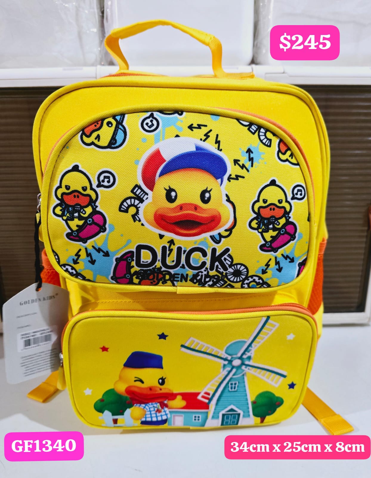 MOCHILITAS ORIGINALES GOLDEN KIDS/VARIOS MODELOS