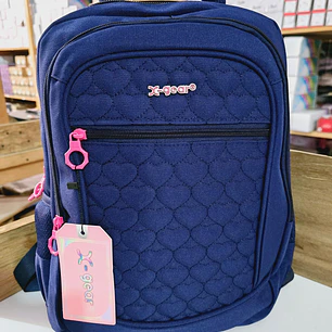 MOCHILA ORIGINAL JUVENIL/ESTAMPADO CORAZONES XGEAR MOD#XGE-6539
