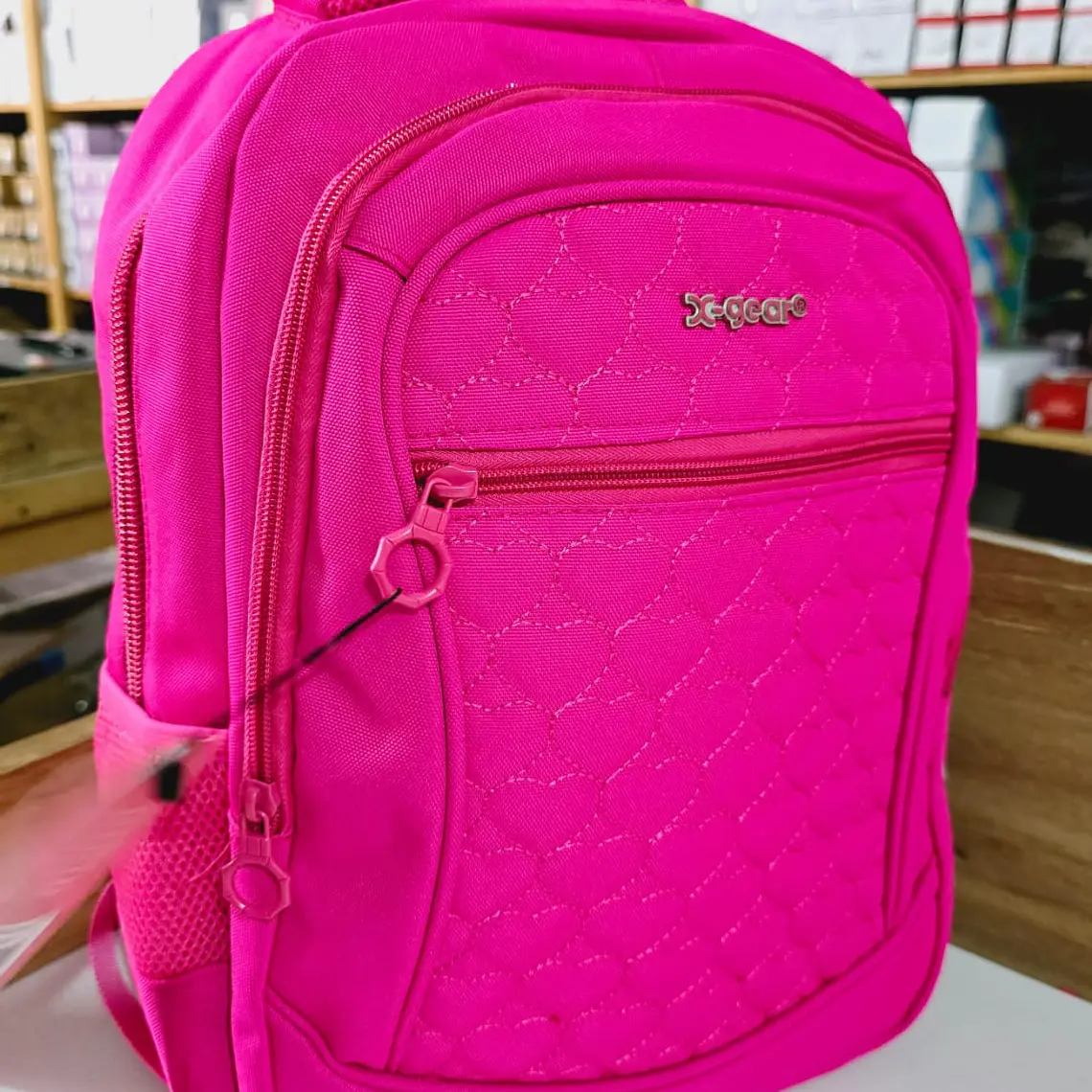 MOCHILA ORIGINAL JUVENIL/ESTAMPADO CORAZONES XGEAR MOD#XGE-6539 4