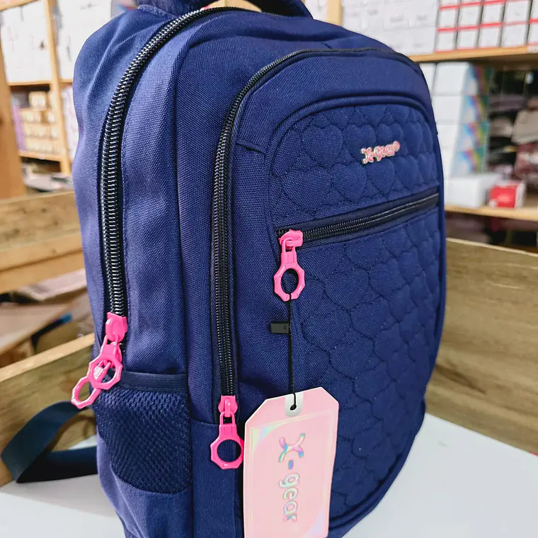 MOCHILA ORIGINAL JUVENIL/ESTAMPADO CORAZONES XGEAR MOD#XGE-6539 5