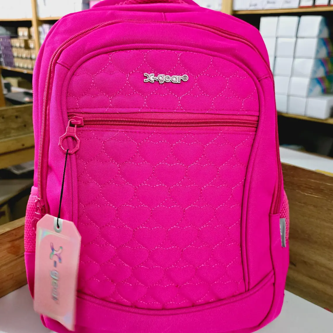 MOCHILA ORIGINAL JUVENIL/ESTAMPADO CORAZONES XGEAR MOD#XGE-6539 6