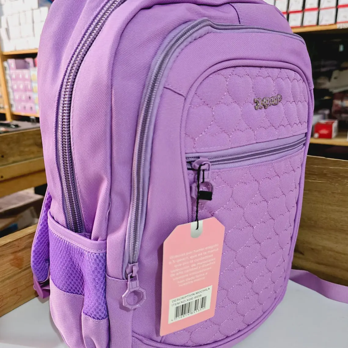 MOCHILA ORIGINAL JUVENIL/ESTAMPADO CORAZONES XGEAR MOD#XGE-6539 8