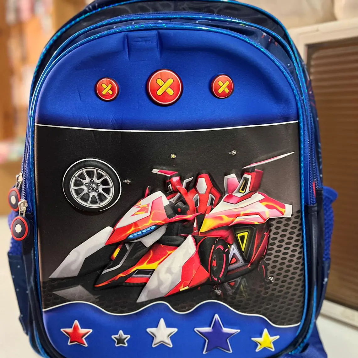 COMBO DE 3PZ MOCHILA PRIMARIA CON LUZ LED PARA NIÑOS. ADAPTABLE A CARRITO MOD# 16-05 8