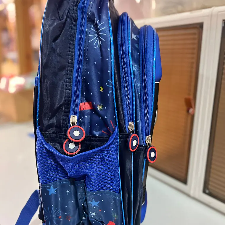 COMBO DE 3PZ MOCHILA PRIMARIA CON LUZ LED PARA NIÑOS. ADAPTABLE A CARRITO MOD# 16-05 9