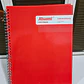 (CUADRO CHICO)LIBRETA PROFESIONAL PASTA DURA CON 100 HOJAS COLORES LISOS MOD# AL9128 - Miniatura 6