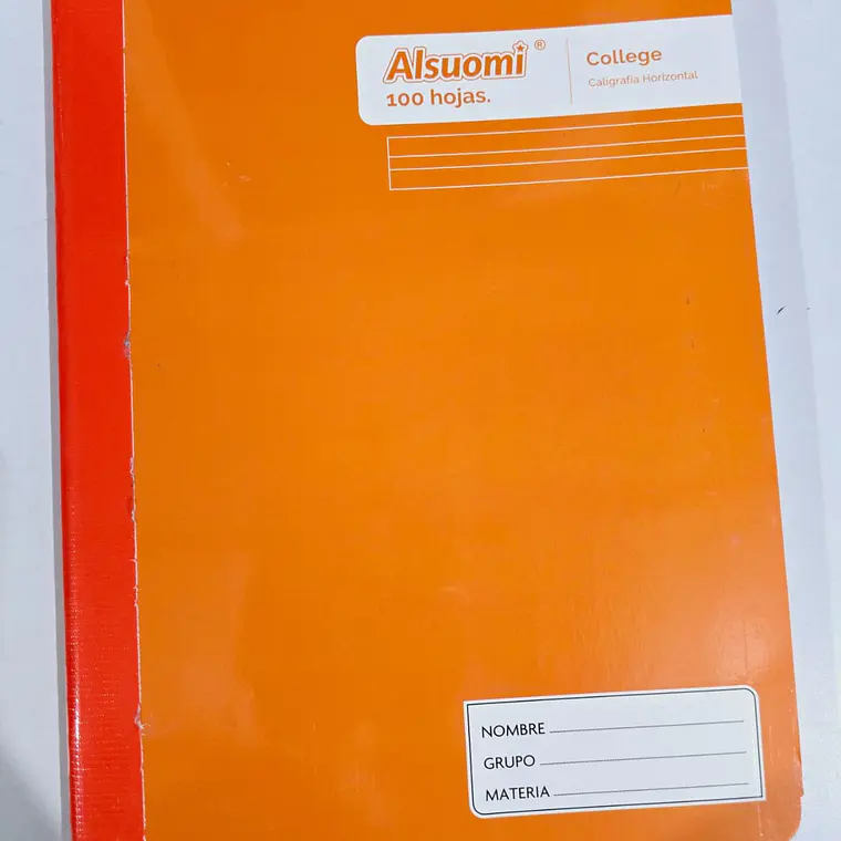 (DOBLE RAYA)LIBRETA COCIDA PROFESIONAL PASTA MEDIA DURA CON 100 HOJAS COLORES LISOS MOD# AL9124 4