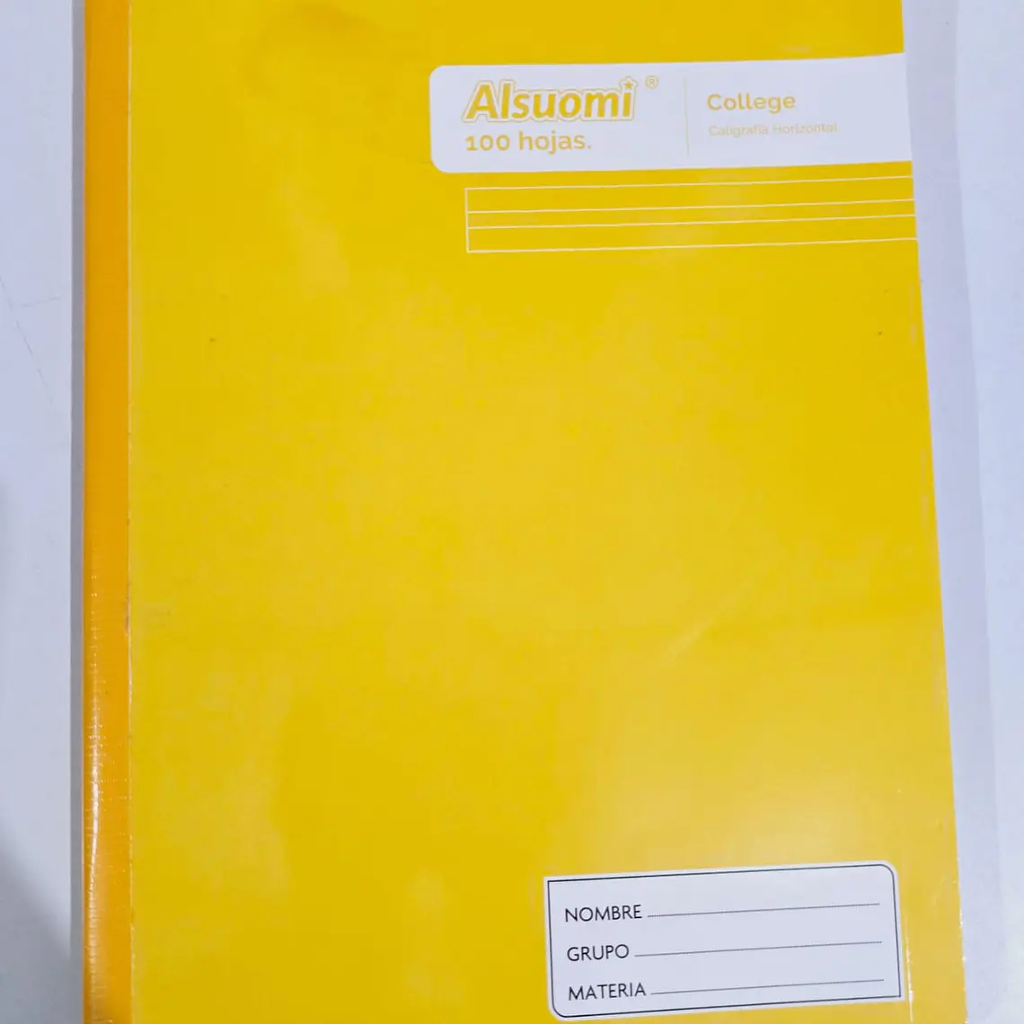 (DOBLE RAYA)LIBRETA COCIDA PROFESIONAL PASTA MEDIA DURA CON 100 HOJAS COLORES LISOS MOD# AL9124 10