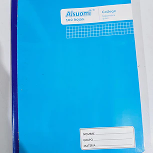 (CUADRO CHICO)LIBRETA COCIDA PROFESIONAL PASTA MEDIA DURA CON 100 HOJAS COLORES LISOS MOD# AL9121