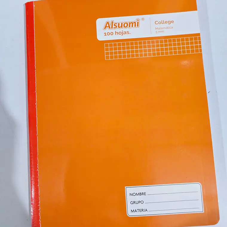 (CUADRO CHICO)LIBRETA COCIDA PROFESIONAL PASTA MEDIA DURA CON 100 HOJAS COLORES LISOS MOD# AL9121 3