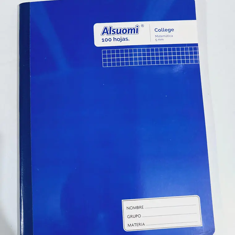 (CUADRO CHICO)LIBRETA COCIDA PROFESIONAL PASTA MEDIA DURA CON 100 HOJAS COLORES LISOS MOD# AL9121 4