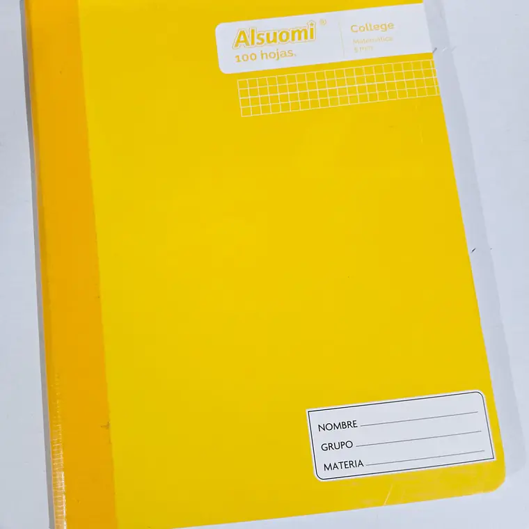(CUADRO CHICO)LIBRETA COCIDA PROFESIONAL PASTA MEDIA DURA CON 100 HOJAS COLORES LISOS MOD# AL9121 5