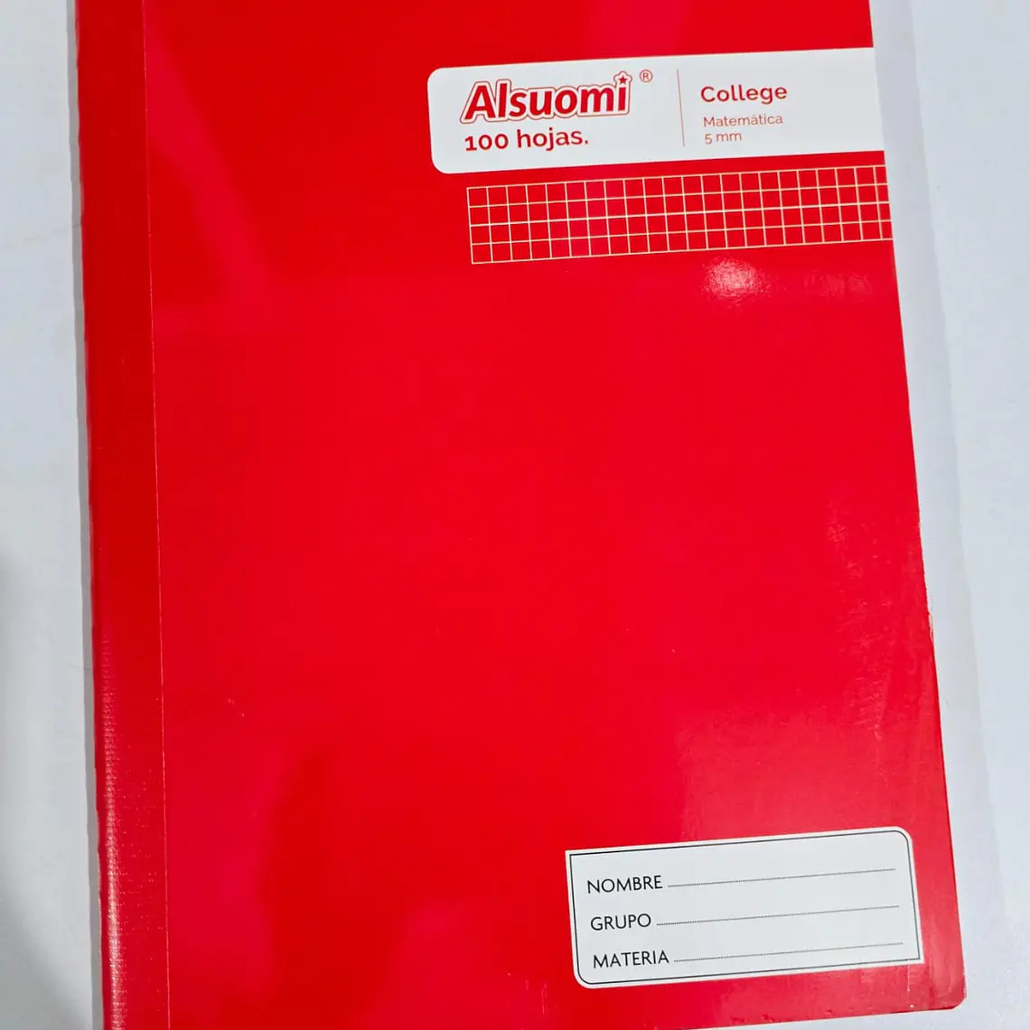 (CUADRO CHICO)LIBRETA COCIDA PROFESIONAL PASTA MEDIA DURA CON 100 HOJAS COLORES LISOS MOD# AL9121 7