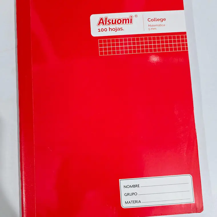 (CUADRO CHICO)LIBRETA COCIDA PROFESIONAL PASTA MEDIA DURA CON 100 HOJAS COLORES LISOS MOD# AL9121 7