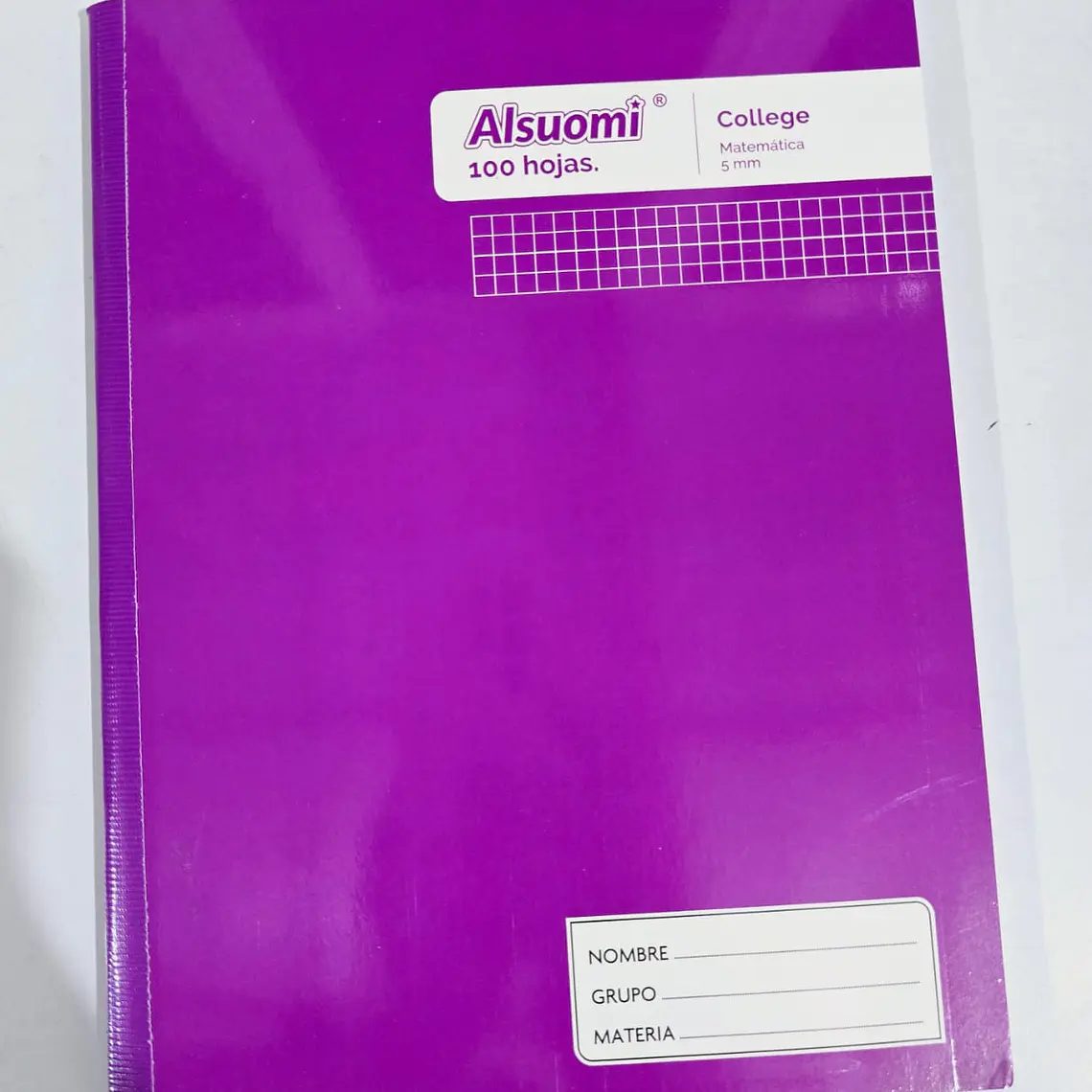 (CUADRO CHICO)LIBRETA COCIDA PROFESIONAL PASTA MEDIA DURA CON 100 HOJAS COLORES LISOS MOD# AL9121 8