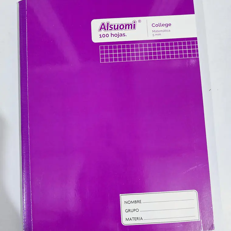 (CUADRO CHICO)LIBRETA COCIDA PROFESIONAL PASTA MEDIA DURA CON 100 HOJAS COLORES LISOS MOD# AL9121 8