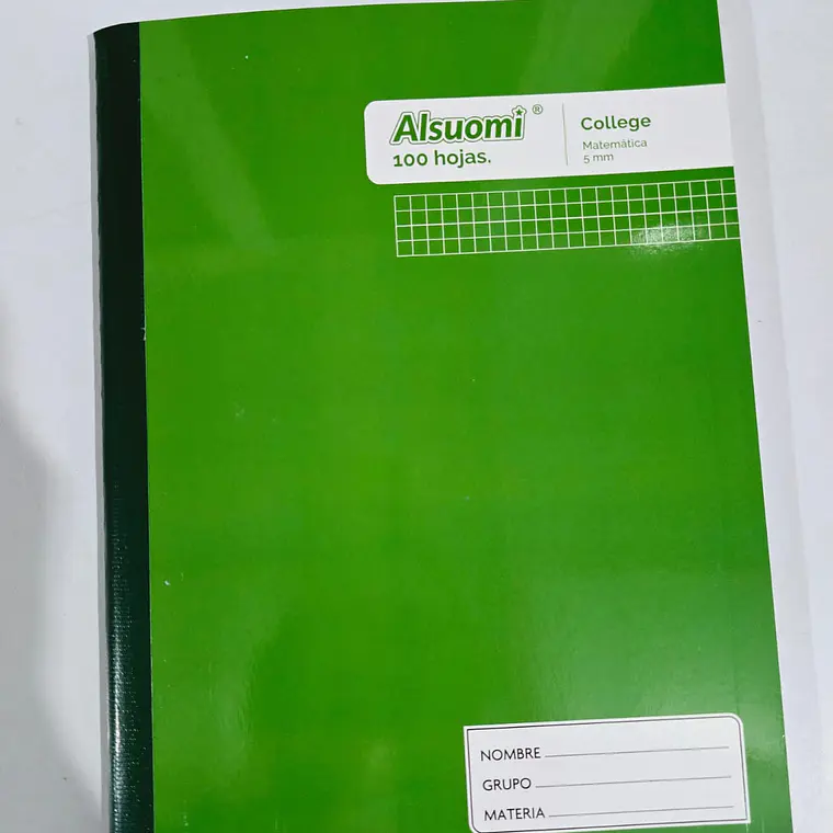 (CUADRO CHICO)LIBRETA COCIDA PROFESIONAL PASTA MEDIA DURA CON 100 HOJAS COLORES LISOS MOD# AL9121 11