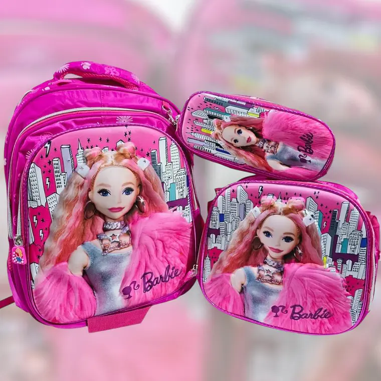 COMBO MOCHILA+LONCHERA+ LAPICERA PARA PRIMARIA/PERSONAJES MOD# HL2434 6