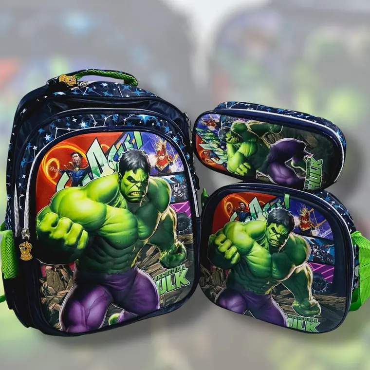 COMBO MOCHILA+LONCHERA+ LAPICERA PARA PRIMARIA/PERSONAJES MOD# HL2434 7