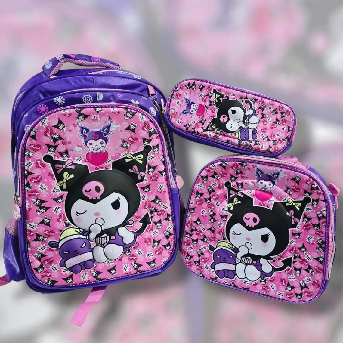COMBO MOCHILA+LONCHERA+ LAPICERA PARA PRIMARIA/PERSONAJES MOD# HL2434 8