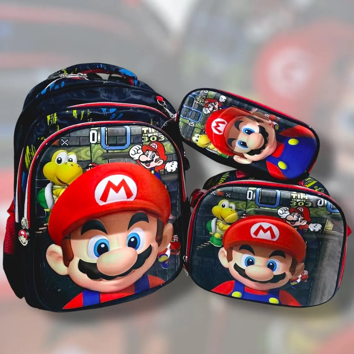 COMBO MOCHILA+LONCHERA+ LAPICERA PARA PRIMARIA/PERSONAJES MOD# HL2434 10