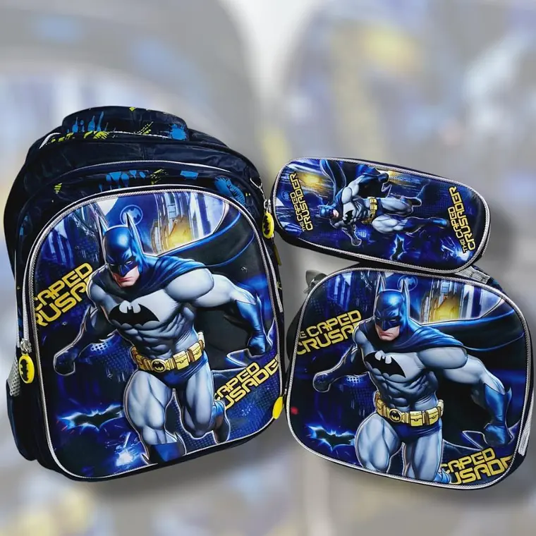 COMBO MOCHILA+LONCHERA+ LAPICERA PARA PRIMARIA/PERSONAJES MOD# HL2434 11