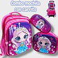 COMBO DE 3PZ MOCHILA +LONCHERA +LAPICERA CON CARRITO Y LUZ LED  PARA PRIMARIAMOD#BY-10, 11, 12 - Miniatura 5