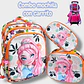 COMBO DE 3PZ MOCHILA +LONCHERA +LAPICERA CON CARRITO Y LUZ LED  PARA PRIMARIAMOD#BY-10, 11, 12 - Miniatura 8