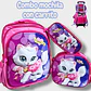 COMBO DE 3PZ MOCHILA +LONCHERA +LAPICERA CON CARRITO Y LUZ LED  PARA PRIMARIAMOD#BY-10, 11, 12 - Miniatura 9