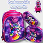 COMBO DE 3PZ MOCHILA +LONCHERA +LAPICERA CON CARRITO Y LUZ LED  PARA PRIMARIAMOD#BY-10, 11, 12 - Miniatura 14