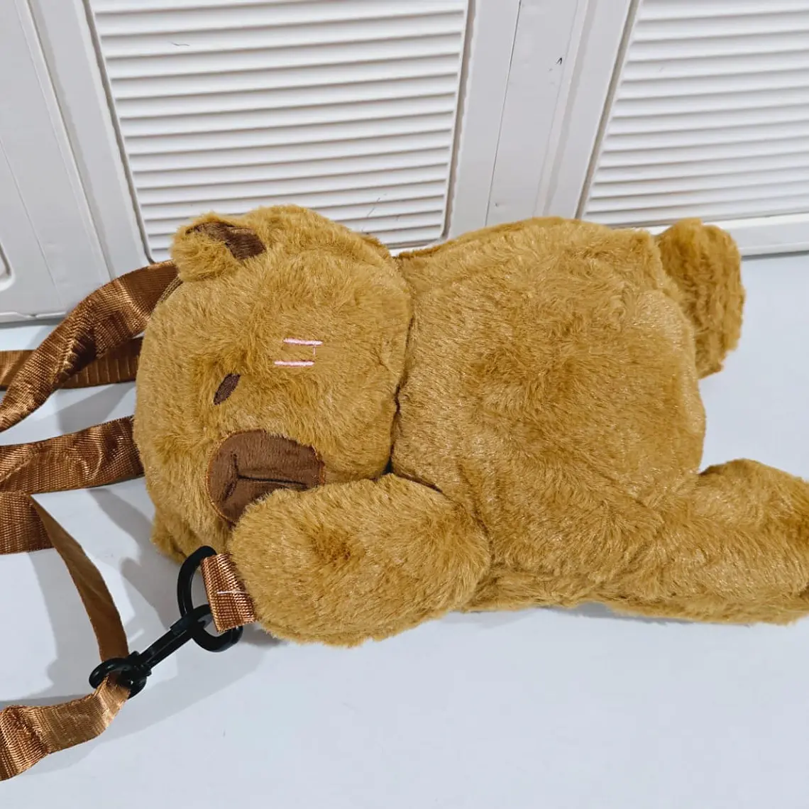 MINI MOCHILA/PELUCHE CAPYBARA MOD# W888-5 4