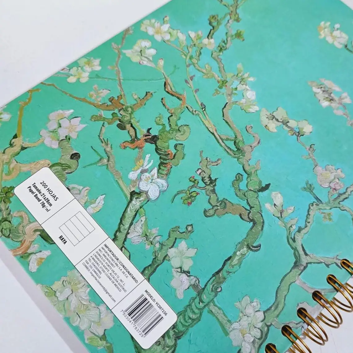 RAYA -LIBRETA PROFESIONAL VANGOGH PREMIUM 200 HOJAS RAYA ,PASTA DURA MOD # YC007156 10
