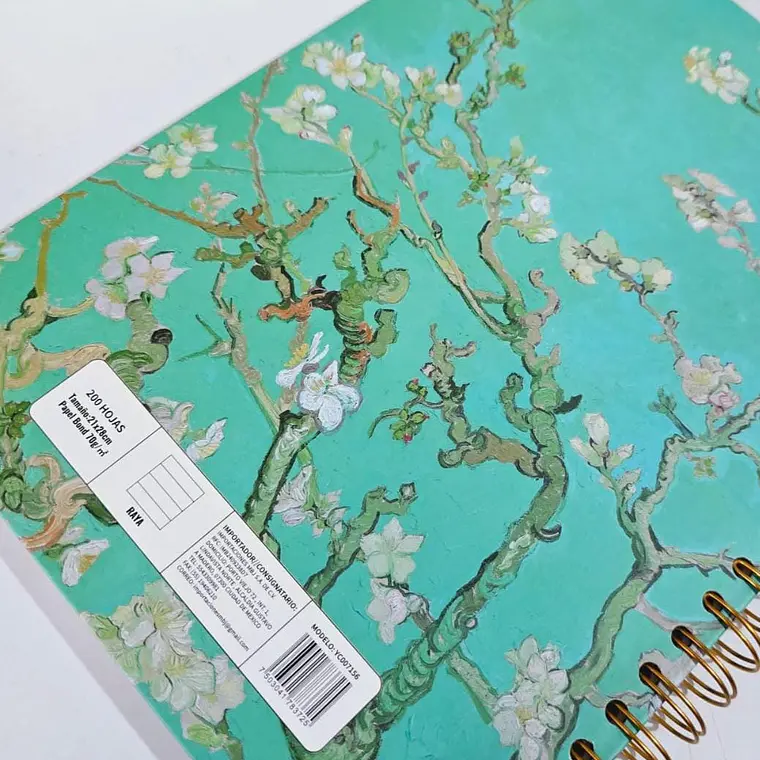 RAYA -LIBRETA PROFESIONAL VANGOGH PREMIUM 200 HOJAS RAYA ,PASTA DURA MOD # YC007156 10