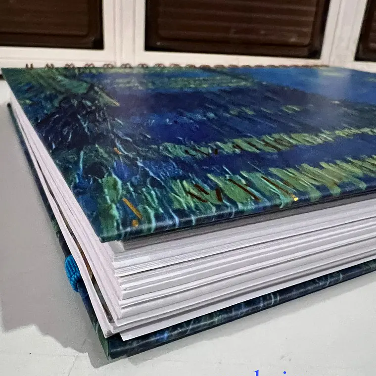 RAYA -LIBRETA PROFESIONAL VANGOGH PREMIUM 200 HOJAS RAYA ,PASTA DURA MOD # YC007156 12