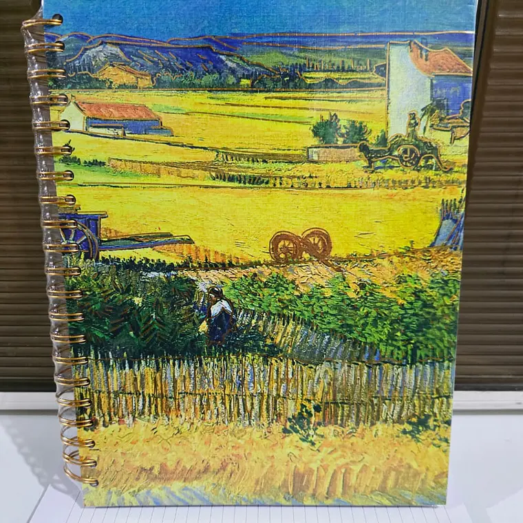 RAYA -LIBRETA PROFESIONAL VANGOGH PREMIUM 200 HOJAS RAYA ,PASTA DURA MOD # YC007156 1