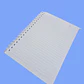 LIBRETA MEDIANA RAYAS PASTA TRANSPARENTE CON 100 HOJAS  MOD#TK-0122BJ - Miniatura 1
