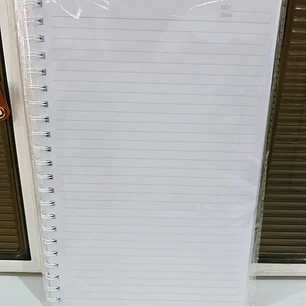 (RAYAS)LIBRETA PROFESIONAL PASTA TRANSPARENTE CON 100 HOJAS  MOD#TK-0118BJ