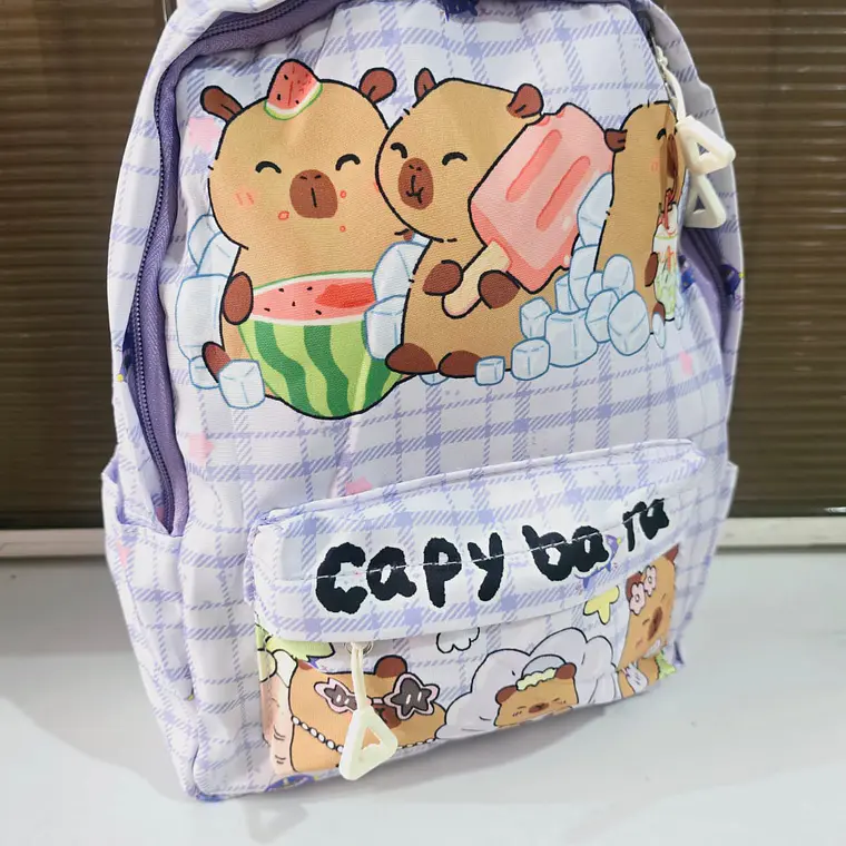 MOCHILA DISEÑO CAPYBARA PARA PREESCOLAR MOD# MCL12 1