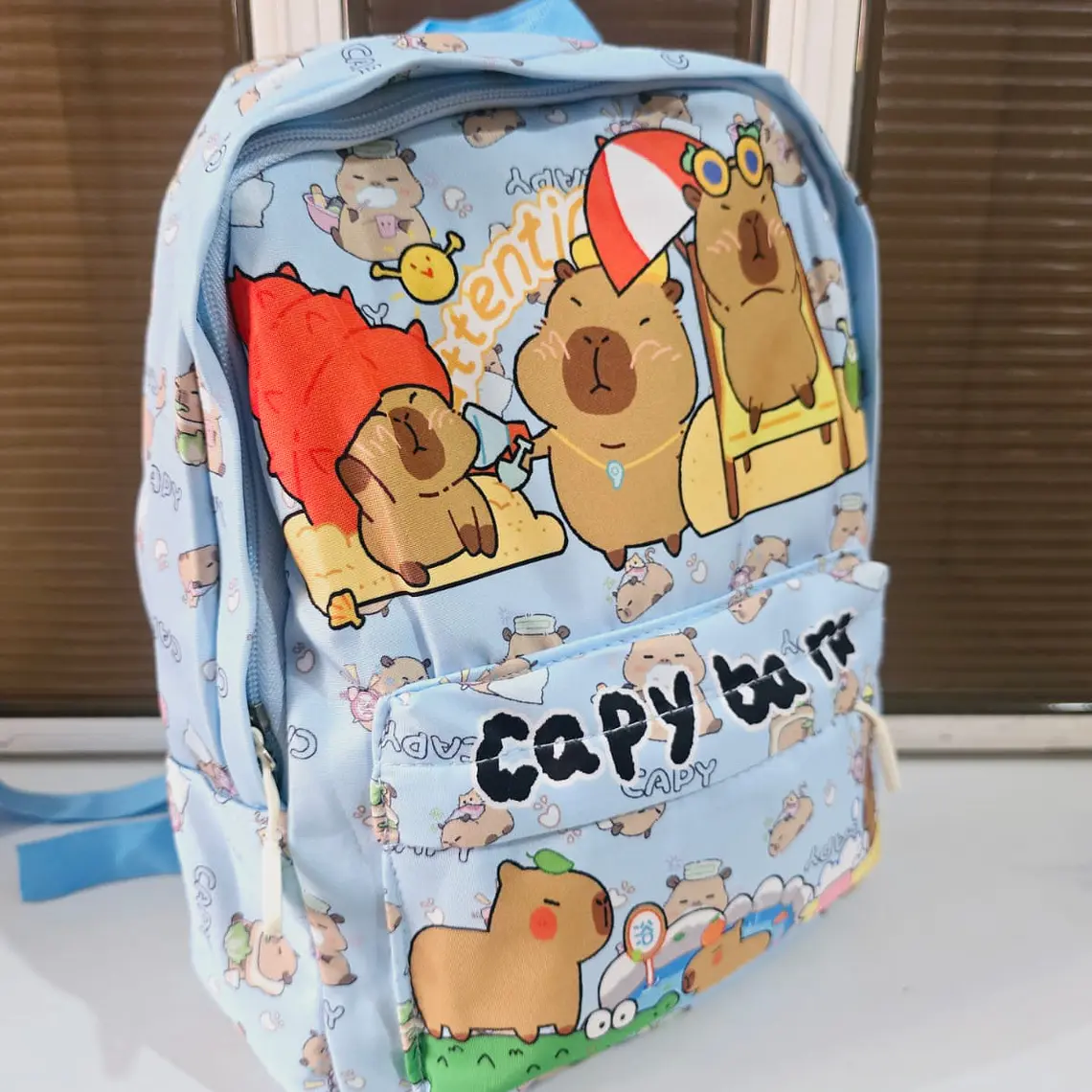 MOCHILA DISEÑO CAPYBARA PARA PREESCOLAR MOD# MCL12 4
