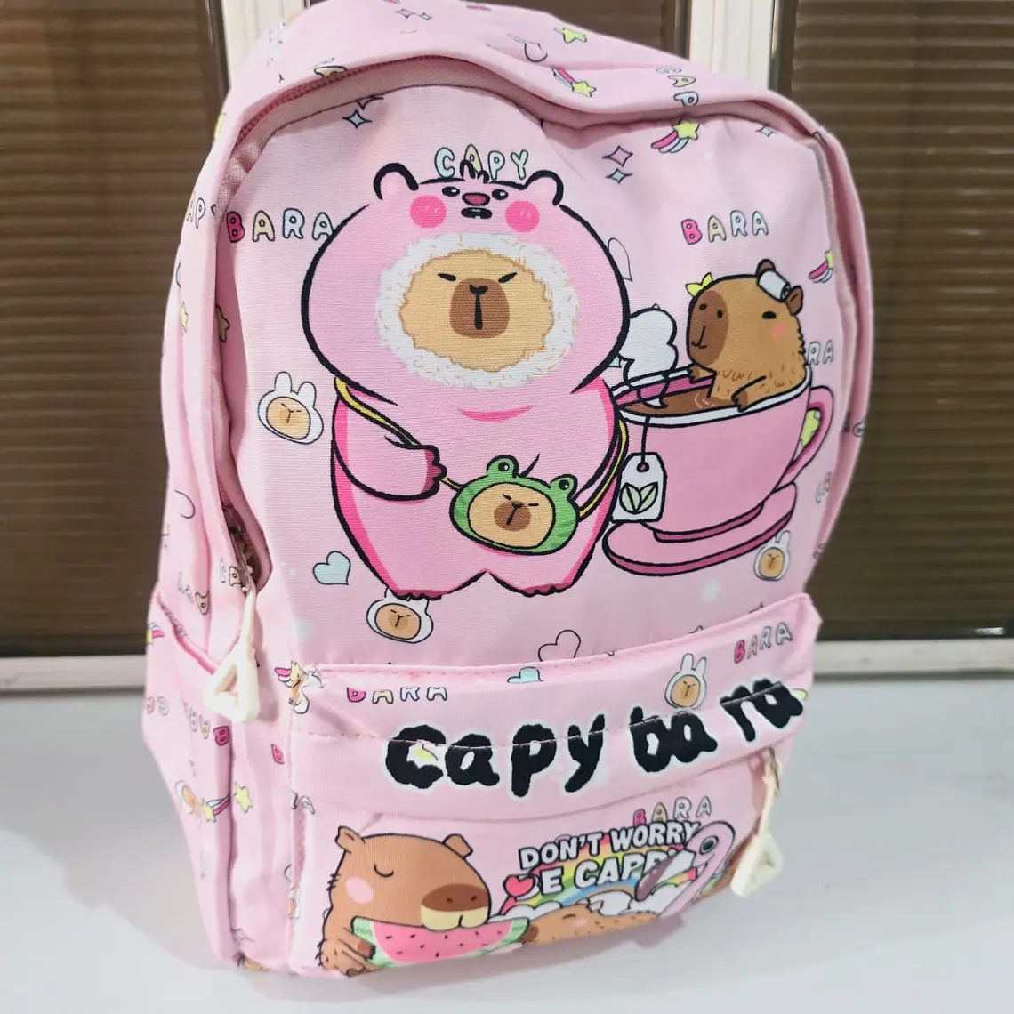 MOCHILA DISEÑO CAPYBARA PARA PREESCOLAR MOD# MCL12 5