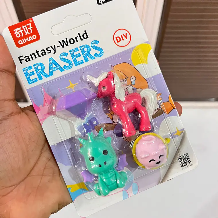 SET DE GOMAS/FIGURITAS VARIOS MODELOS (ÑIÑA) (incluye entre 3 a 4 gomitas) 12