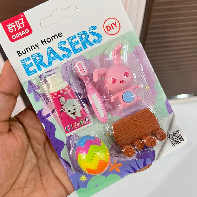 SET DE GOMAS/FIGURITAS VARIOS MODELOS (ÑIÑA) (incluye entre 3 a 4 gomitas) 15