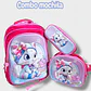 COMBO 3PZ MOCHILA+LONCHERA+LAPICERA/SIN CARRITO MOD# BY-10,11,12 - Miniatura 1