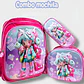 COMBO 3PZ MOCHILA+LONCHERA+LAPICERA/SIN CARRITO MOD# BY-10,11,12 - Miniatura 9