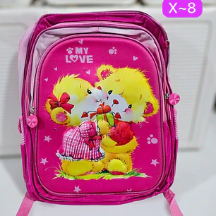 🩷COMBO DE 3PZ MOCHILA/LONCHERA/LAPICERA PARA PRIMARIA NIÑA DISEÑOS VARIOS  MOD#X- COPIAR