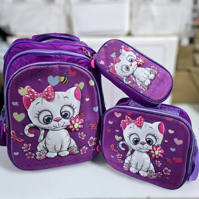 COMBO DE 3PZ MOCHILA PARA PRIMARIA CON LUZ LED MOD# FXD-1620- COPIAR 12
