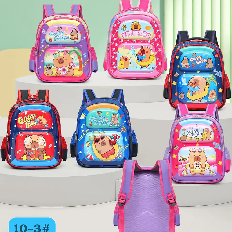 MOCHILA PRESCOLAR CAPIBARA MOD# 10-3 4